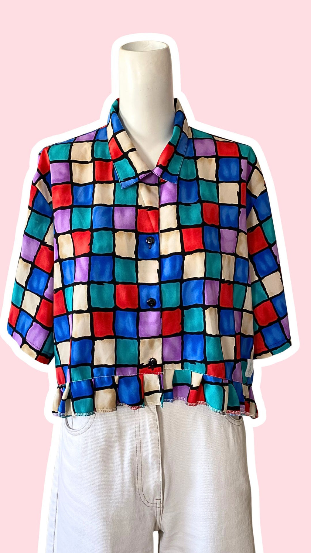 Froufrou • T. 38 à 46 • Chemise carreaux colorés
