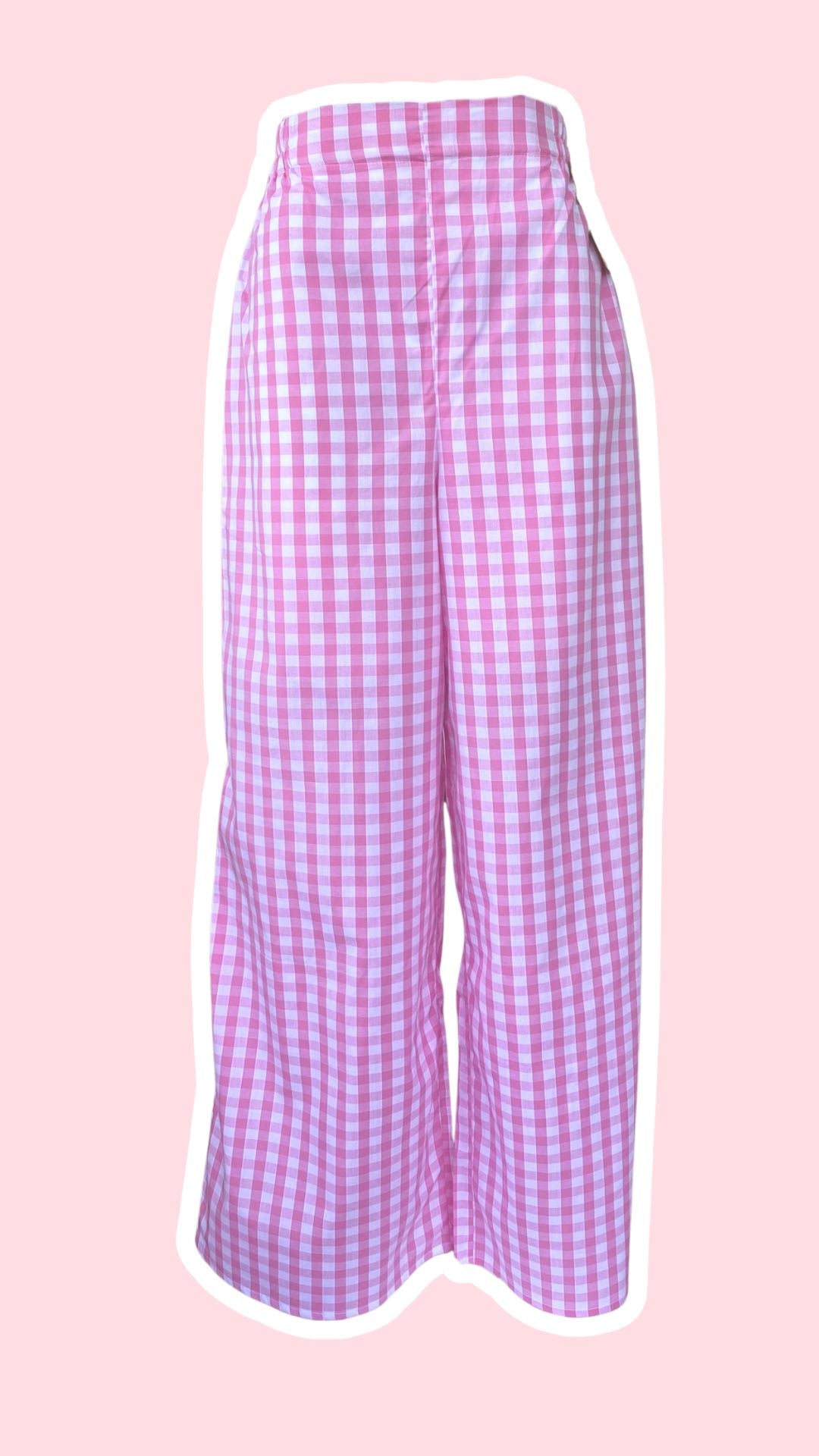.Pants • Taille XS/S, M, L et XL • Pantalon vichy rose