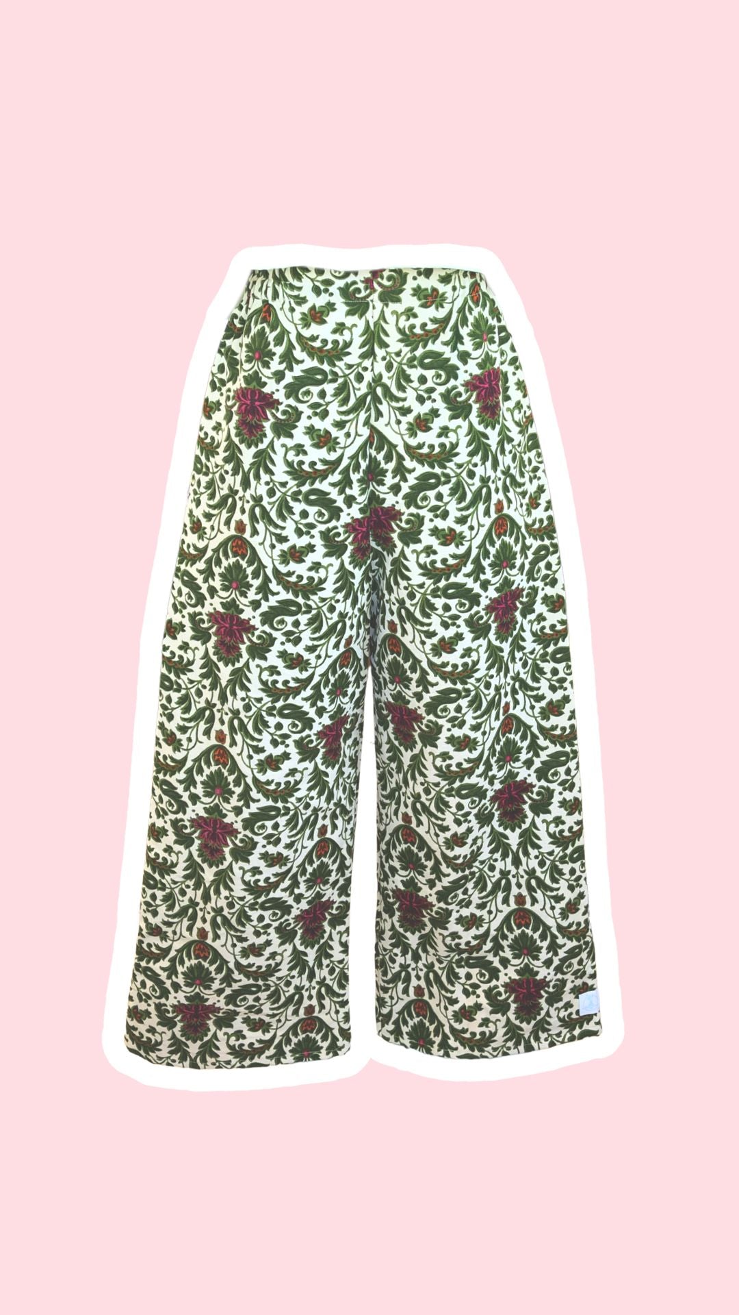 Pants • Taille L • Pantalon upcyclé incroyable motifs baroque