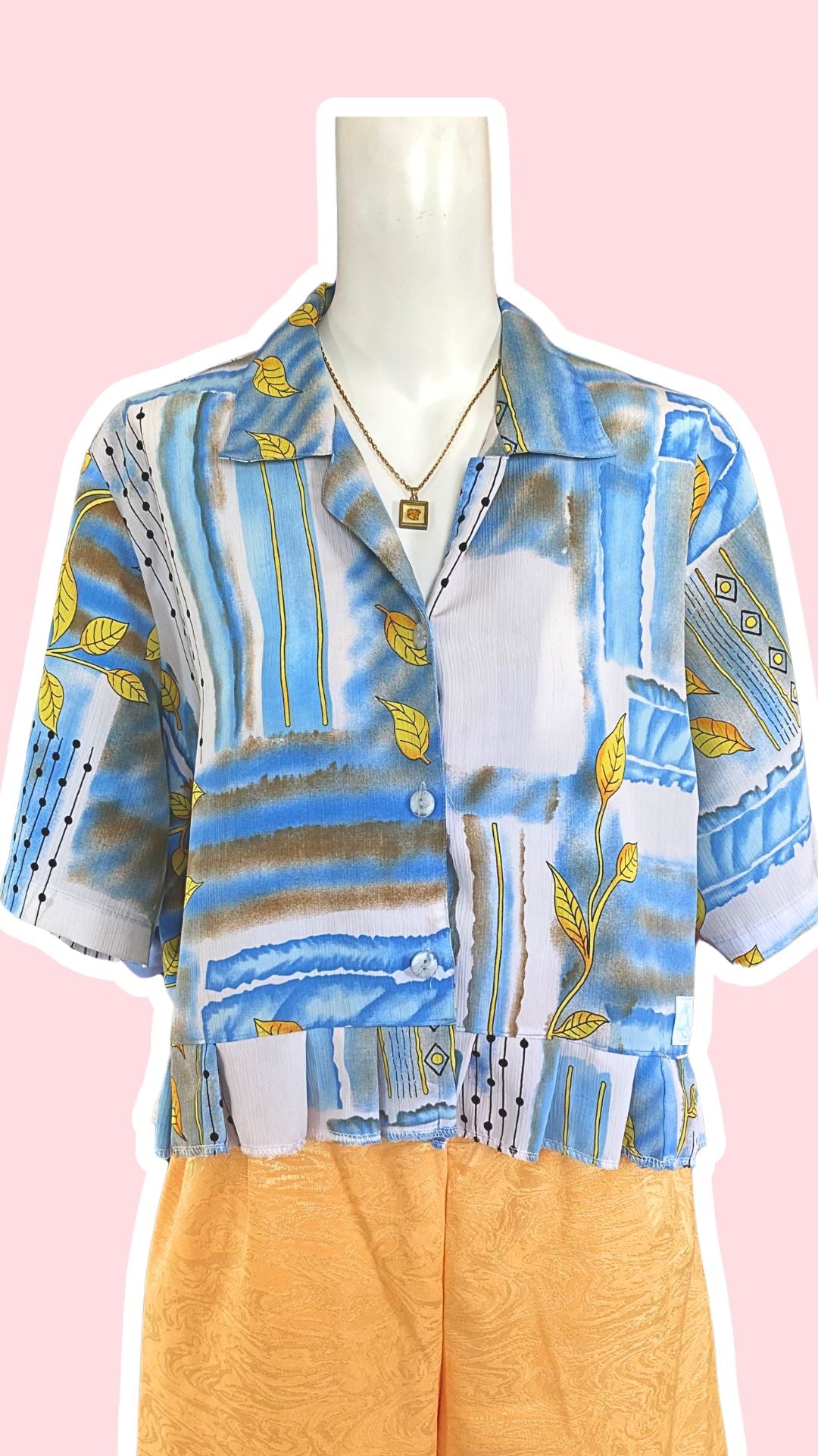 Froufrou • T. 38 à 44 • Chemise bleu à motifs