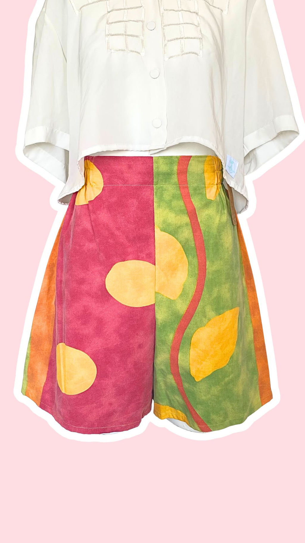 Short • T.S • Short upcyclé multicolor