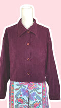 Cropped Jacket • T. 40 à 46 • Surchemise courte violette