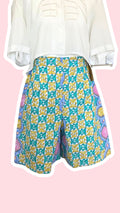 Short • T.S • Short upcyclé à motifs losanges