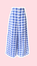 Pants • Taille M • Pantalon upcyclé gros carreaux bleu