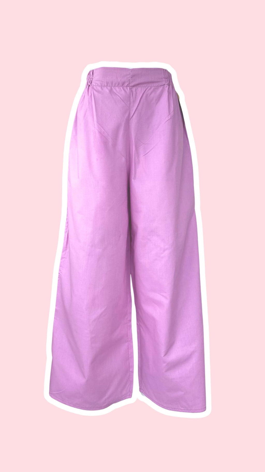 Pants • T.M et L • Pantalon upcyclé coton lila rosé