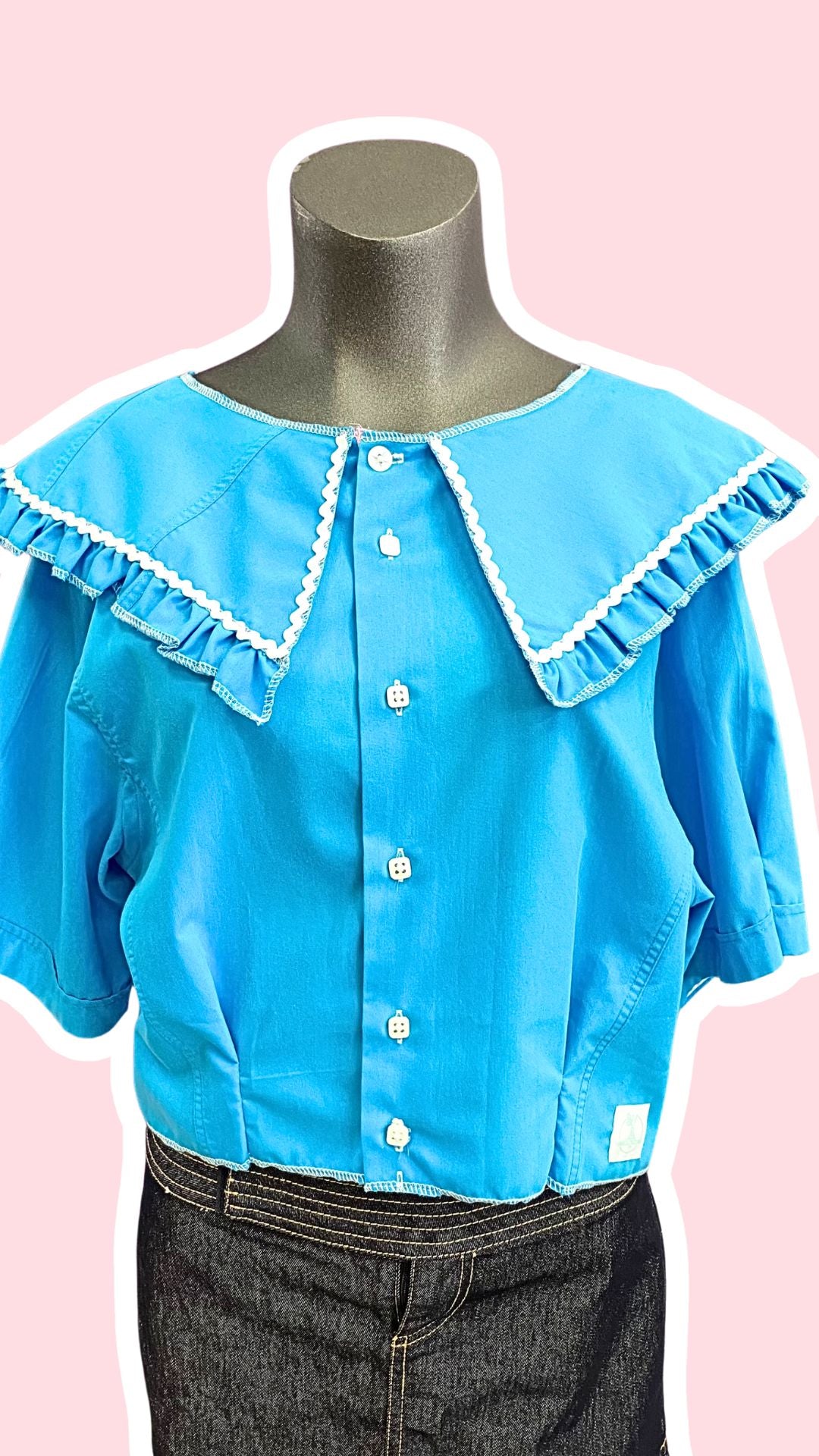 Sweaties • T.36 à 40 • Chemise grand col turquoise