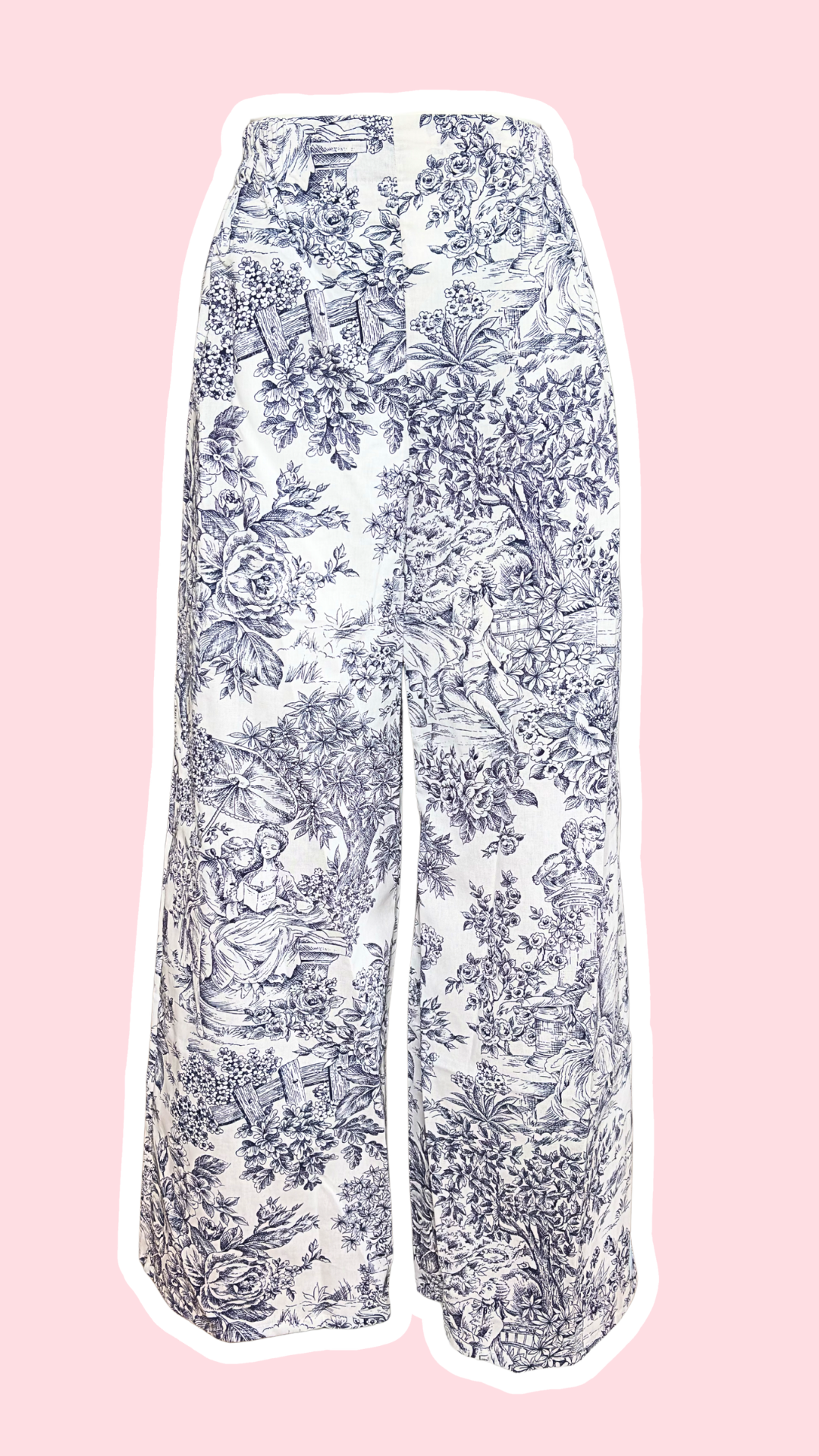 Pantalon • T.XS/S à XL • Pantalon coton toile de jouy bleu