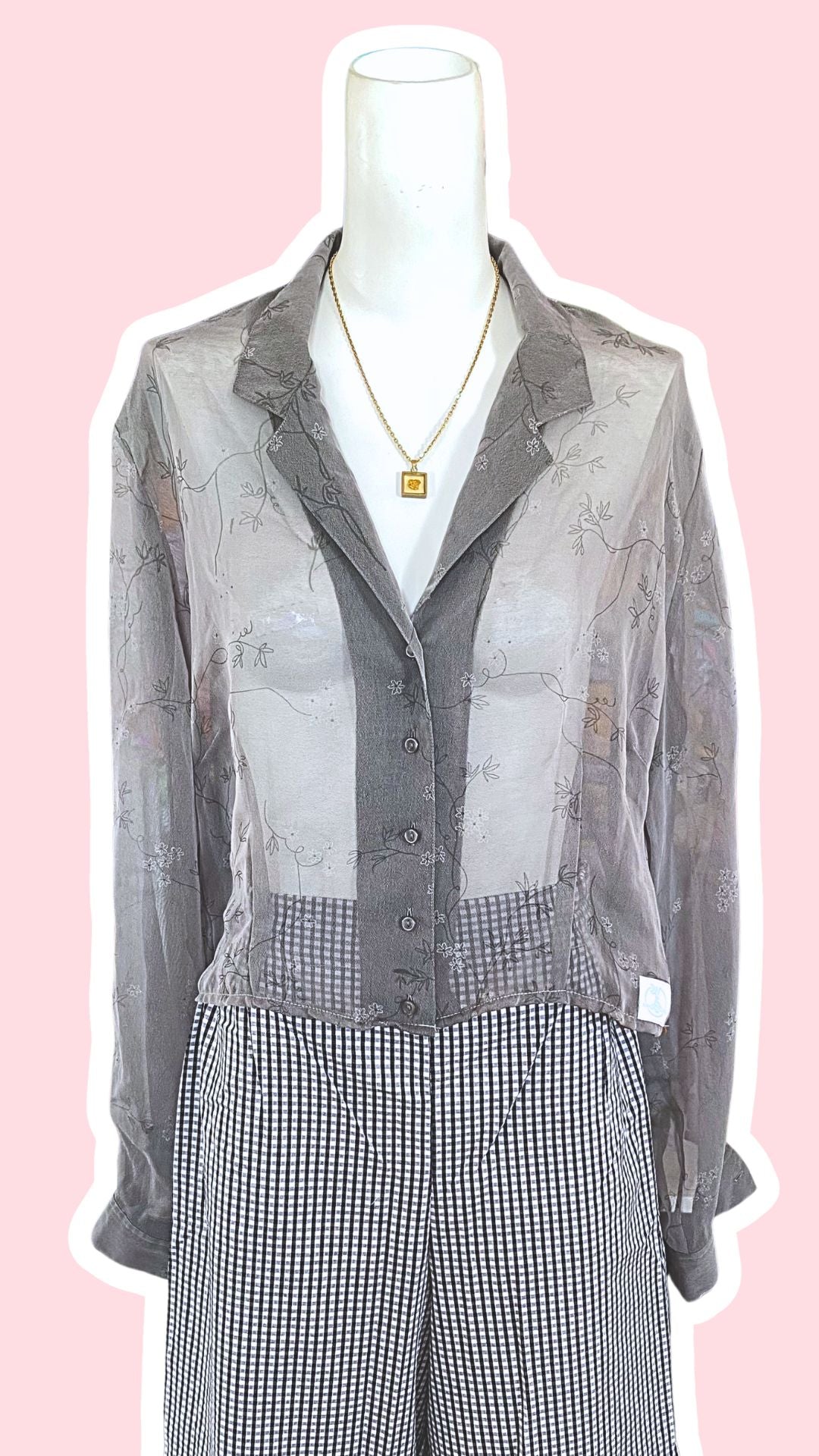 Cropped • T.36 à 40 • Chemise transparente
