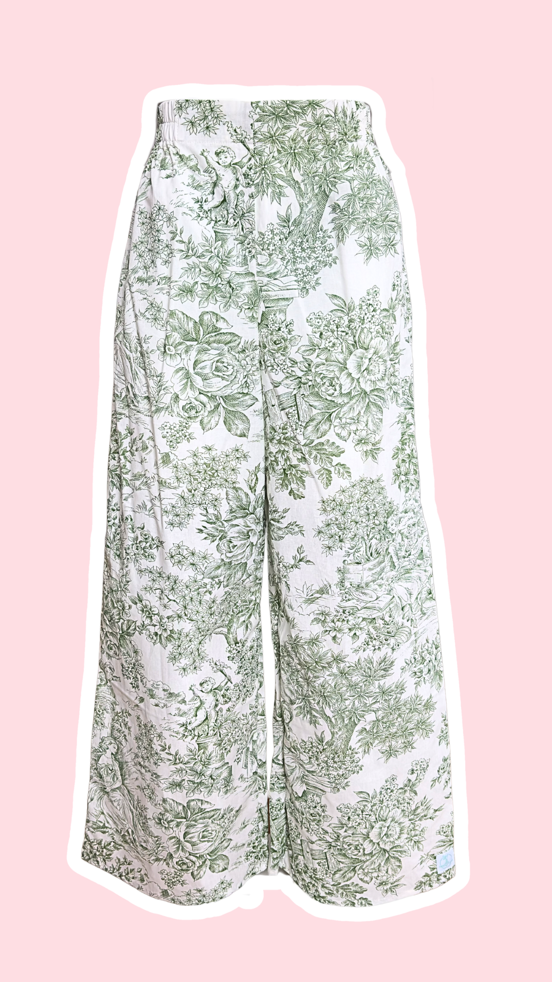 Pantalon • T.XS/S à XL • Pantalon coton toile de jouy vert