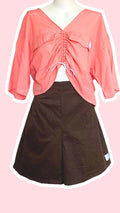 Short • T.XL • Short upcyclé marron épais