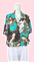 Froufrou • T. 38 à 44 • Chemise crop top motifs marin