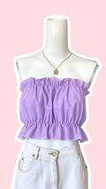 P'tis Ôh • T. M  • Bandeau lila à pois blanc