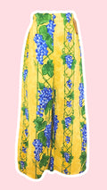 Pants • Taille XS/S & M • Pantalon upcyclé jaune à motifs raisins