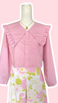 Sweaties • T.34 à 36 • Chemise grand col rose