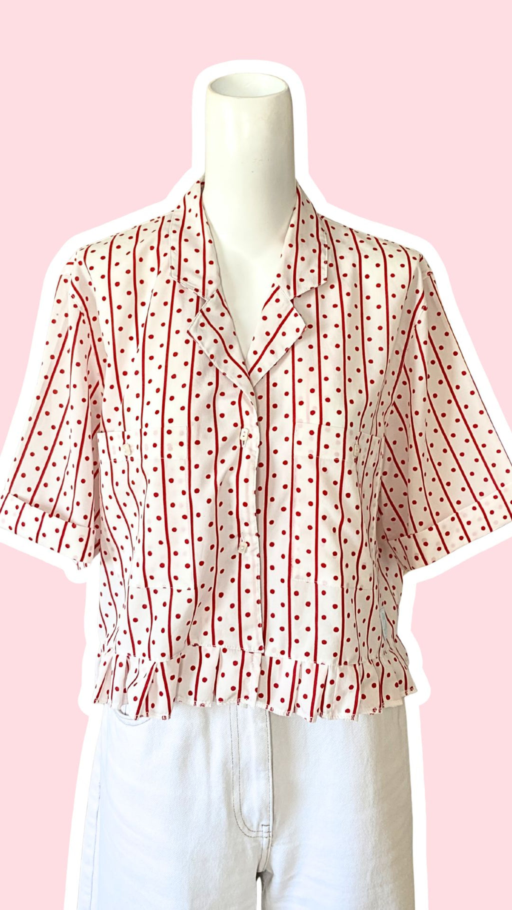 Froufrou • T. 36 à 42 • Chemise rouge et blanche