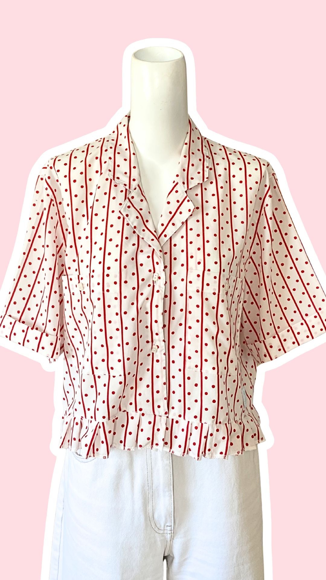 Froufrou • T. 36 à 42 • Chemise rouge et blanche