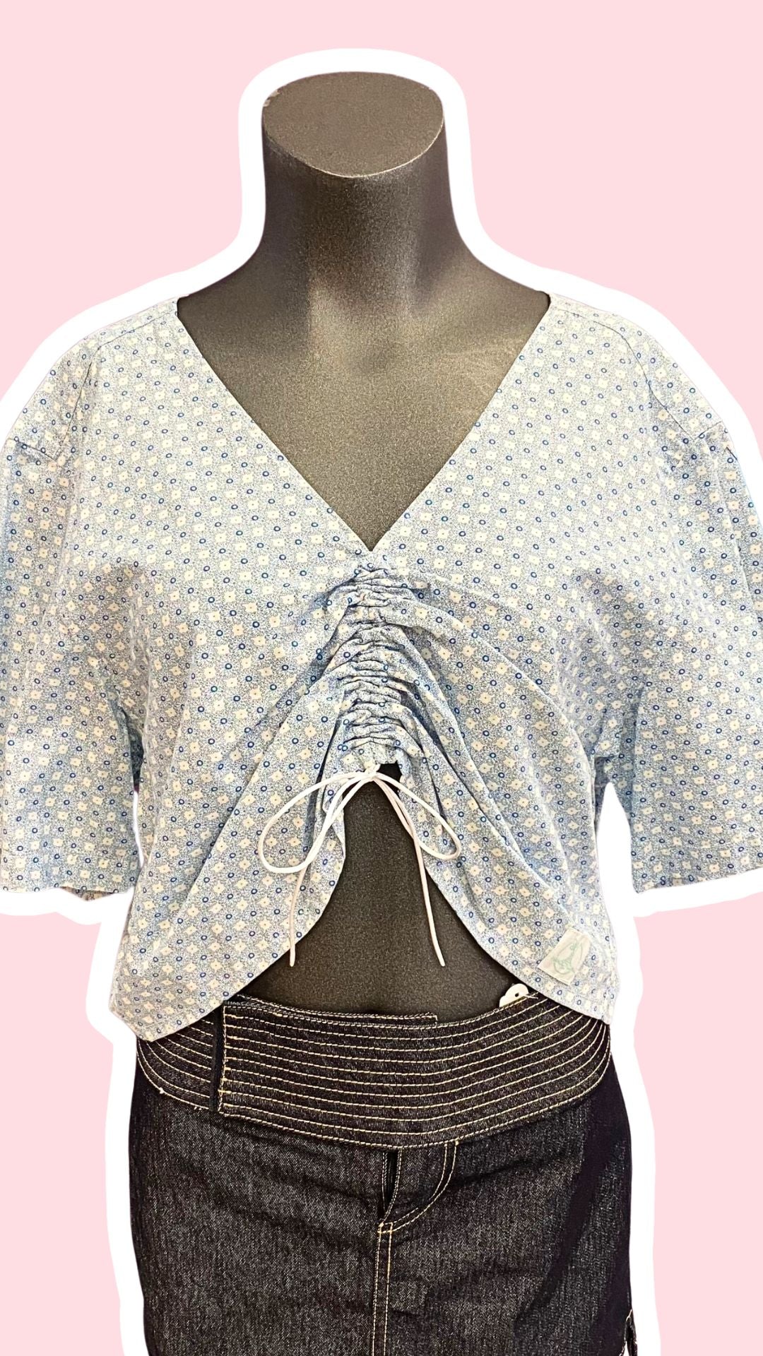 Monarque • T. 38 à 42 • Chemise papillon motifs bleu