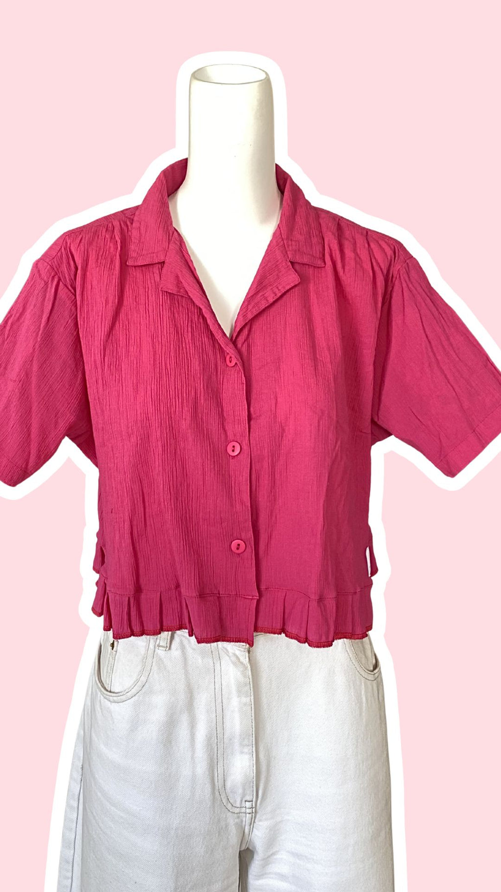 Froufrou • T. 36 à 40 • Chemise fuchsia
