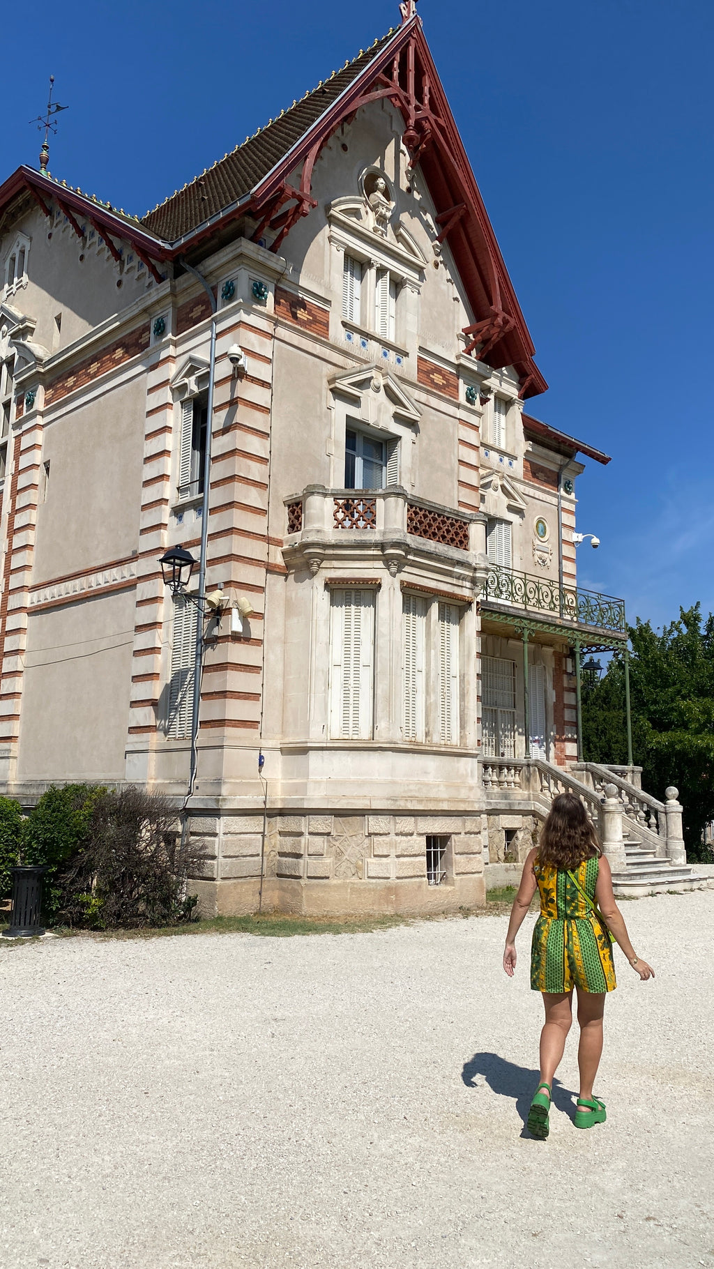 Veston • Taille unique • Veston upcyclé provençal jaune et vert