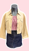 Cropped Jacket • T. 32 à 36 • Surchemise veste courte beige