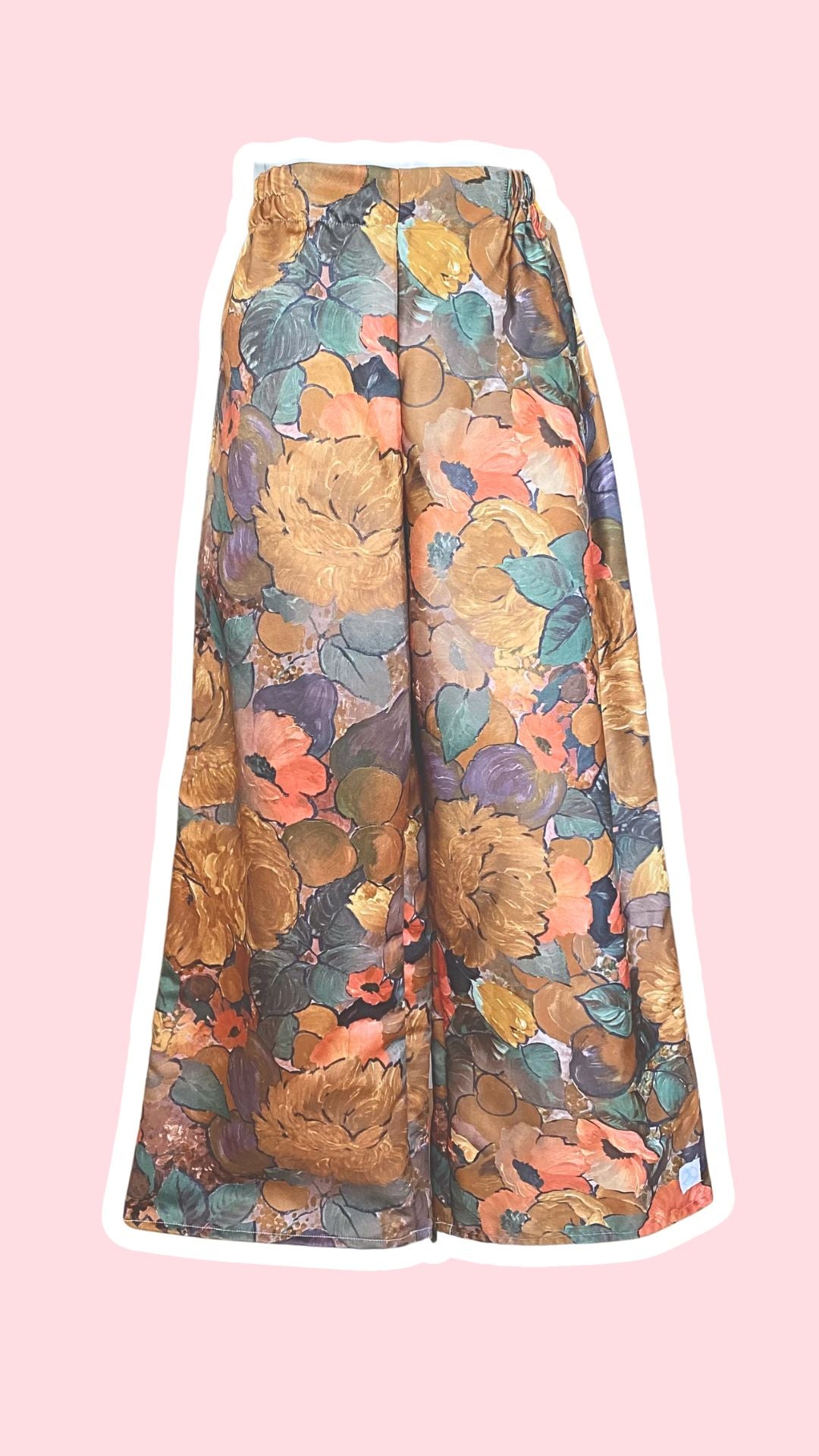 Pants • Taille L • Pantalon upcyclé épais floral