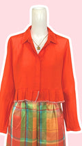 Froufrou • T. 34 à 36 • Chemise crop top orange