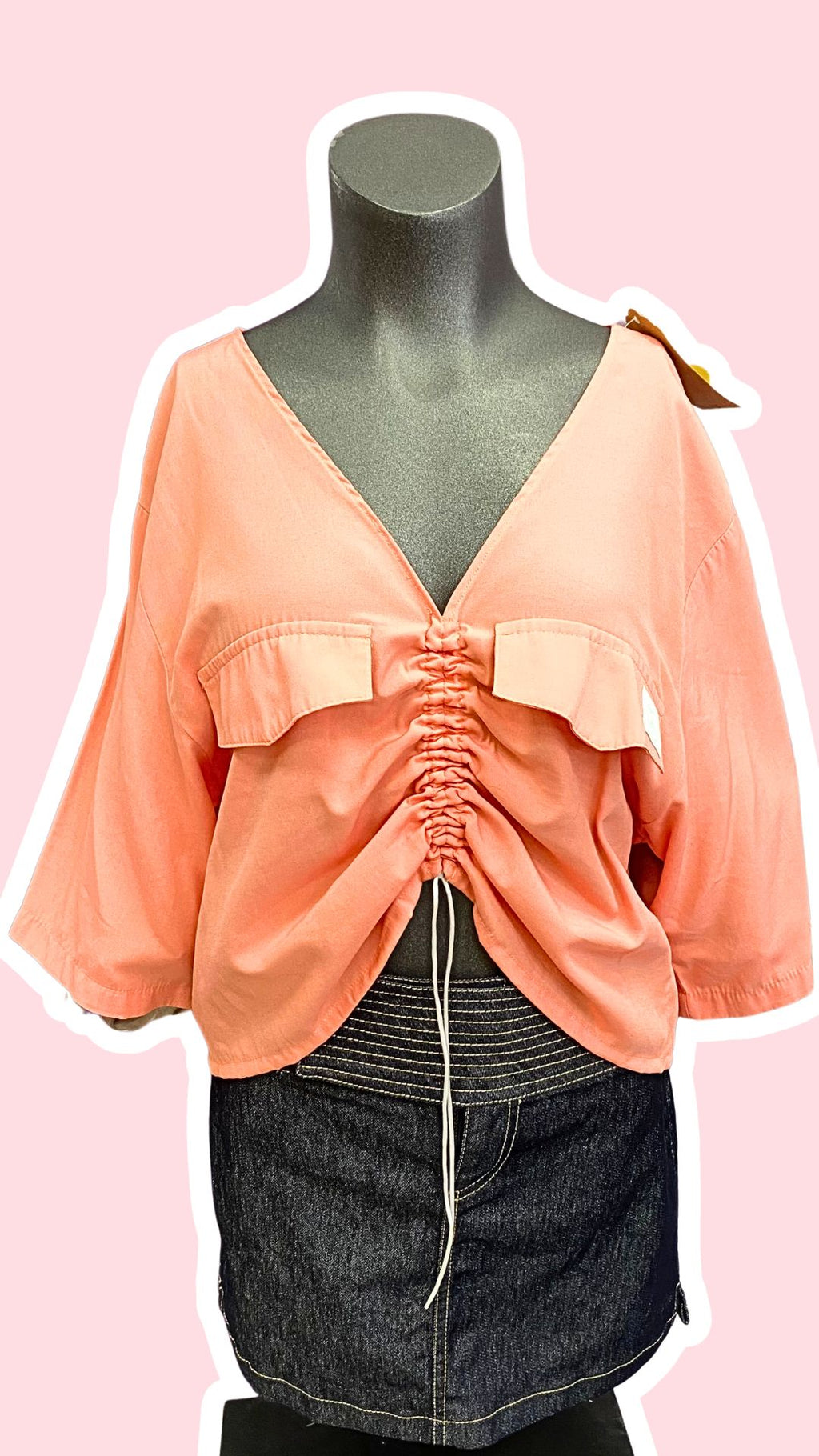 Monarque • T. 40 à 44 • Chemise papillon corail