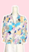 Froufrou • T. 36  à 42 • Chemise crop top à motifs colorés