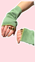 Mitaines • velours vert