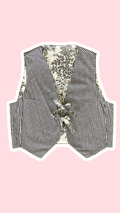 Veston réversible  • Taille unique • Veston motif vichy noir