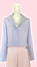Cropped Jacket • T. 34 à 38 • Surchemise courte lila