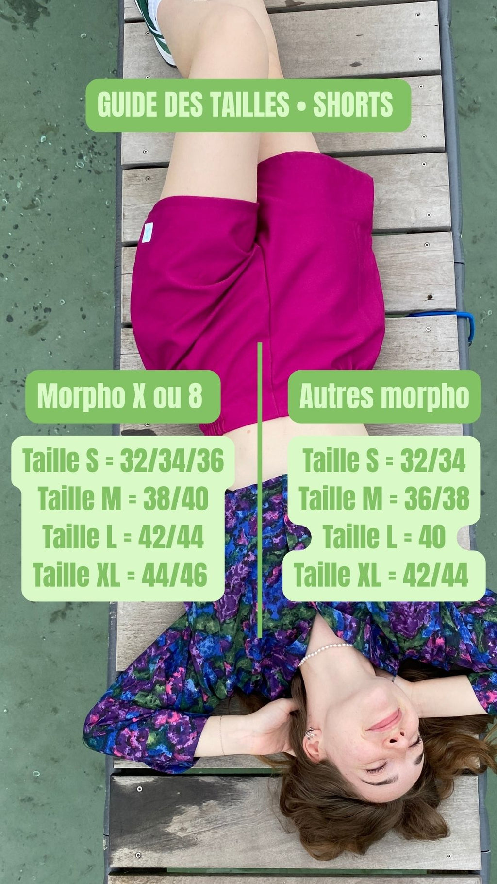 Short • T.M • Short upcyclé jaune texturé