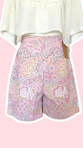 Short • T.S • Short upcyclé pastel à motifs