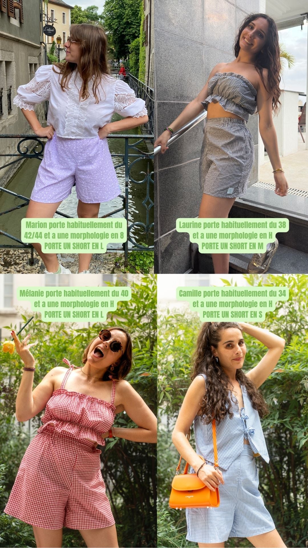 Short • T.M • Short upcyclé jaune texturé