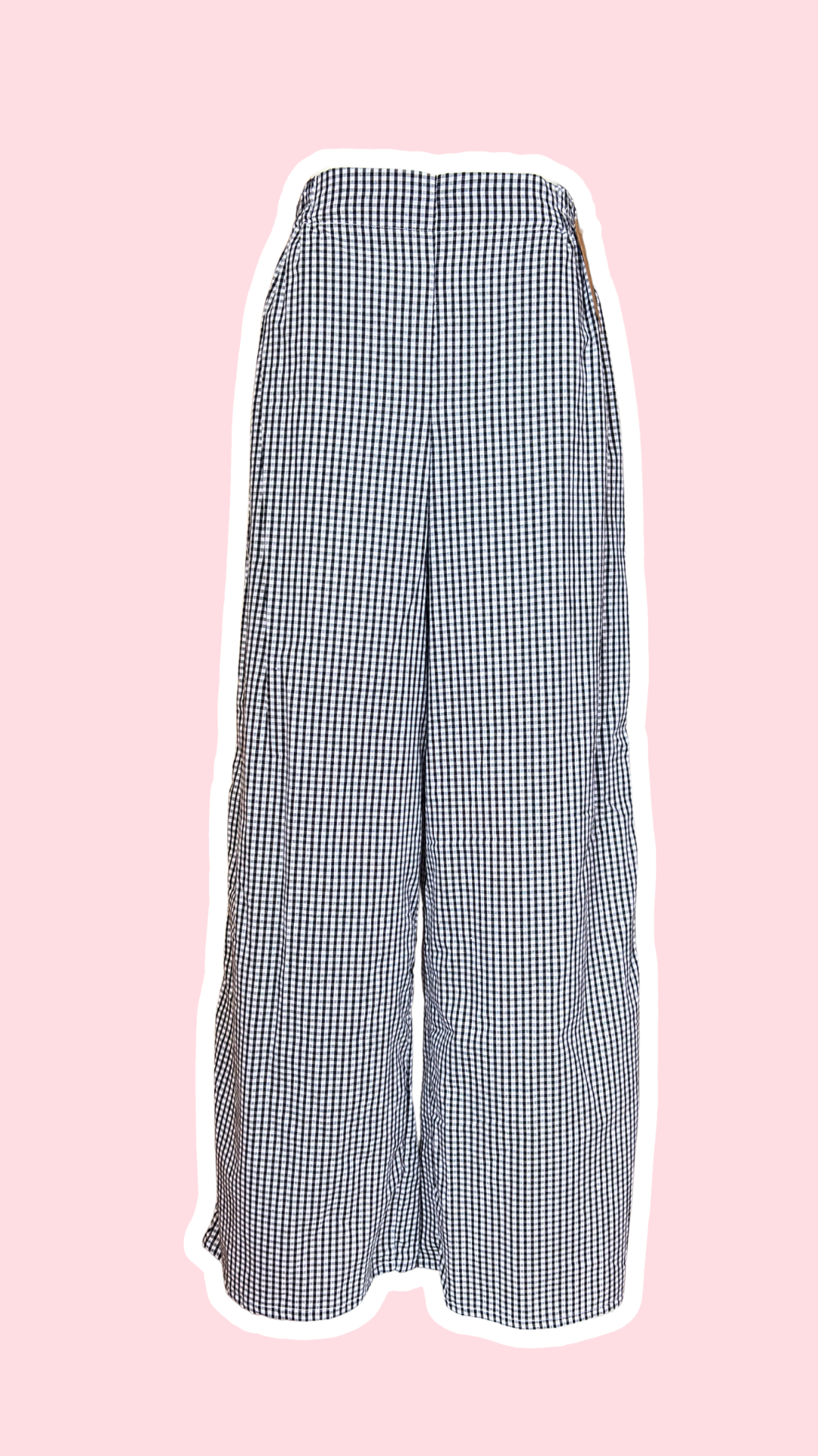 Pantalon • T.XS/S à XL • Pantalon vichy noir