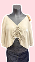 Monarque • T. 36 à 42 • Chemise papillon beige