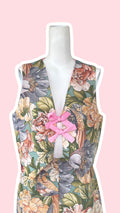 Veston • Taille unique • Veston upcyclé motifs floraux et oiseaux