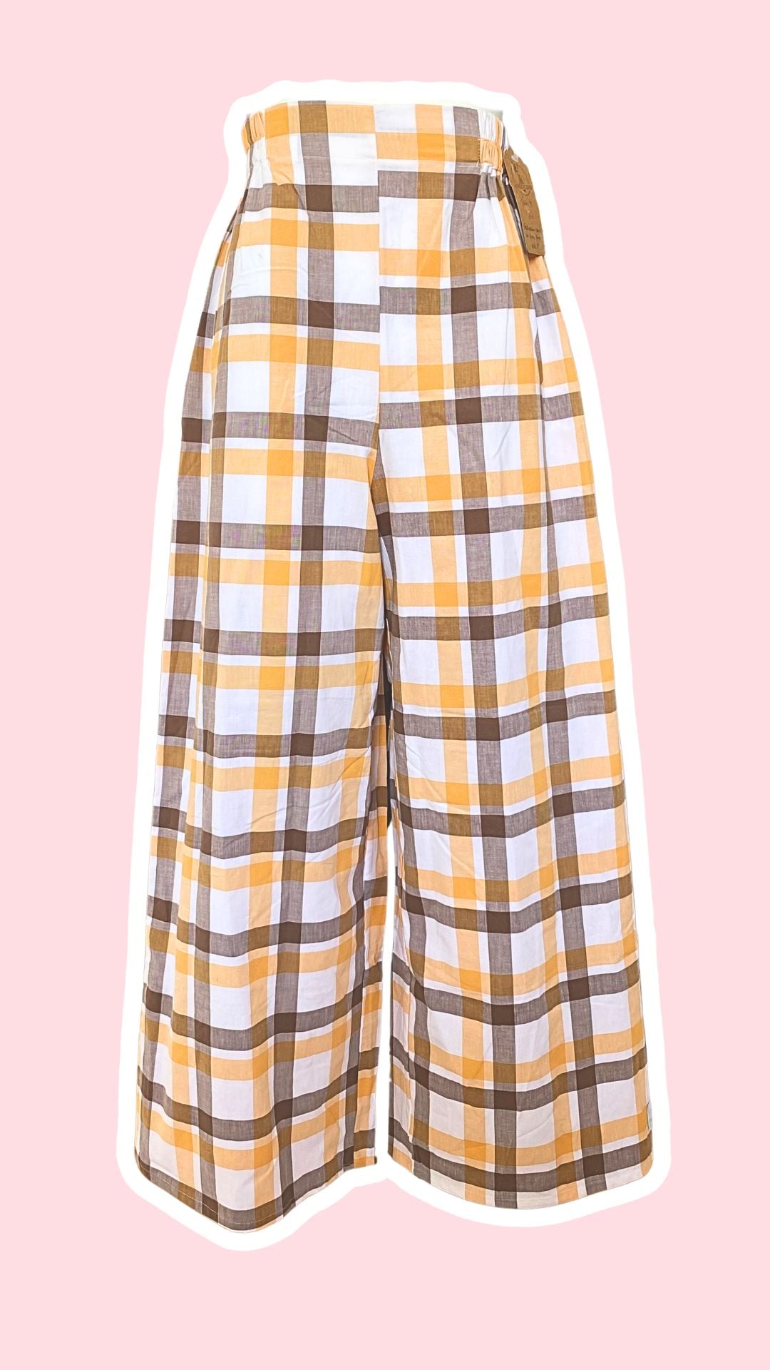 Pants • Taille M • Pantalon upcyclé à carreaux