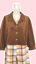 Cropped Jacket • T. 38 à 44 • Surchemise courte marron