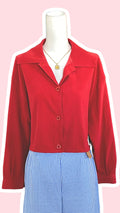 Cropped Jacket • T. 38 à 44 • Surchemise courte framboise