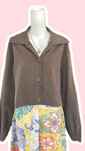 Cropped Jacket • T. 38 à 46 • Surchemise courte kaki