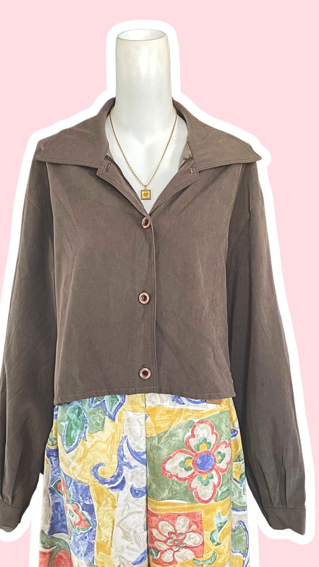 Cropped Jacket • T. 38 à 46 • Surchemise courte kaki