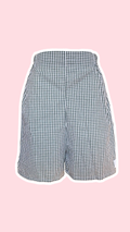 Short • T.XS/S à XL • Short coton vichy vert foncé