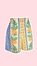 Short • T.XS/S et M • Short upcyclé provençal pastel