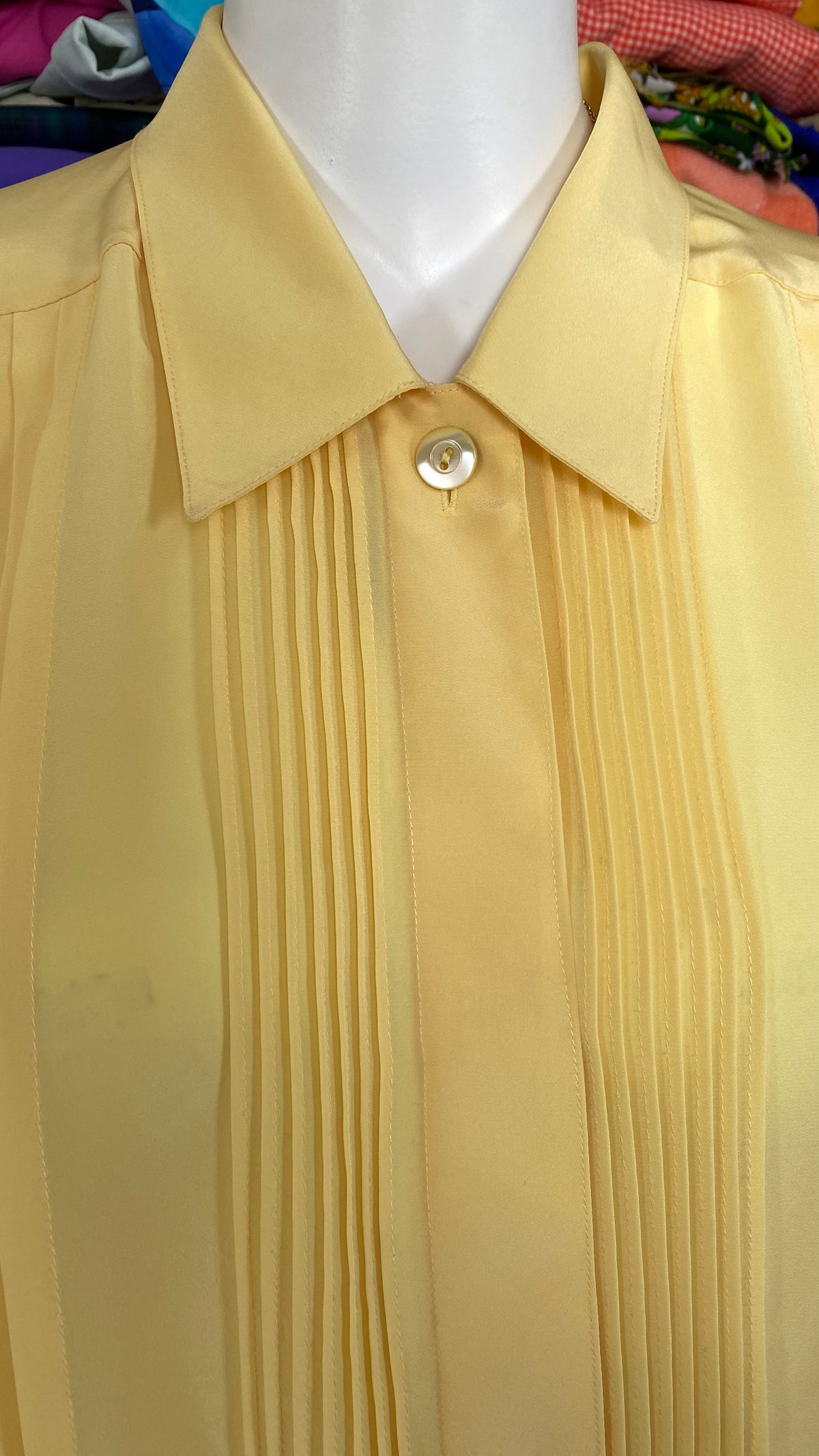 Froufrou • T. 36 à 40 • Chemise crop top jaune