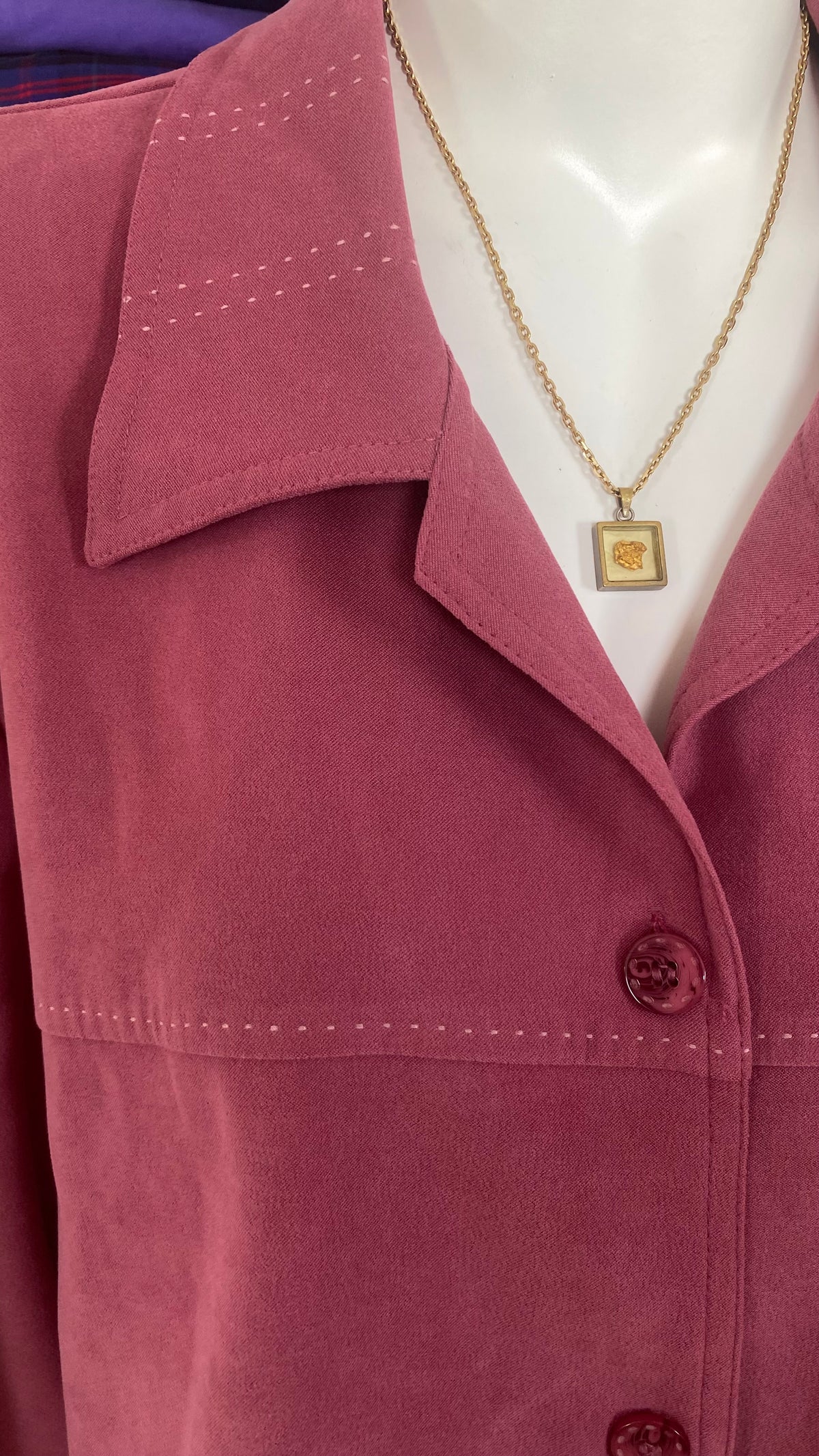 Cropped Jacket • T. 38 à 44 • Surchemise courte vieux rose