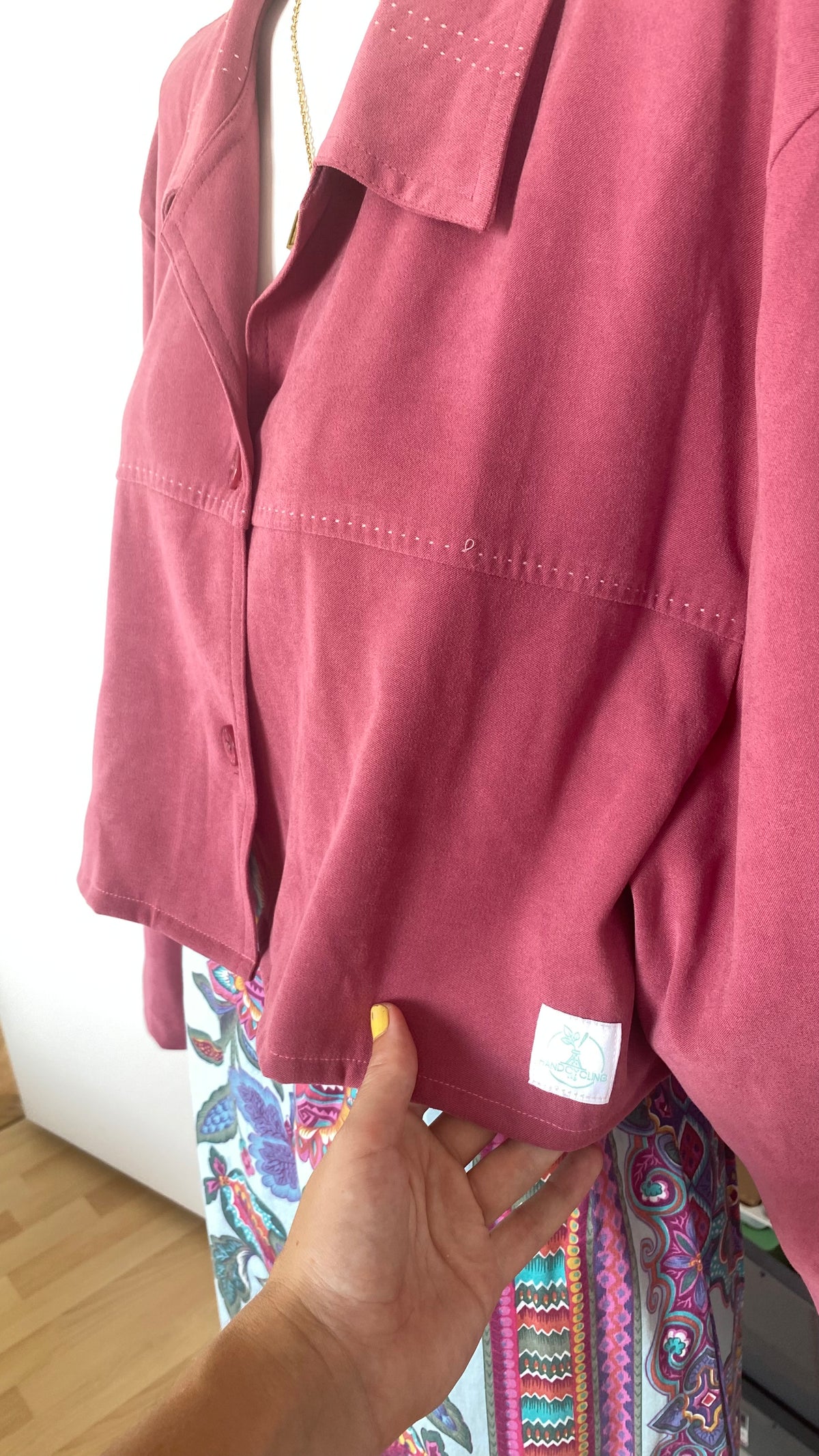 Cropped Jacket • T. 38 à 44 • Surchemise courte vieux rose