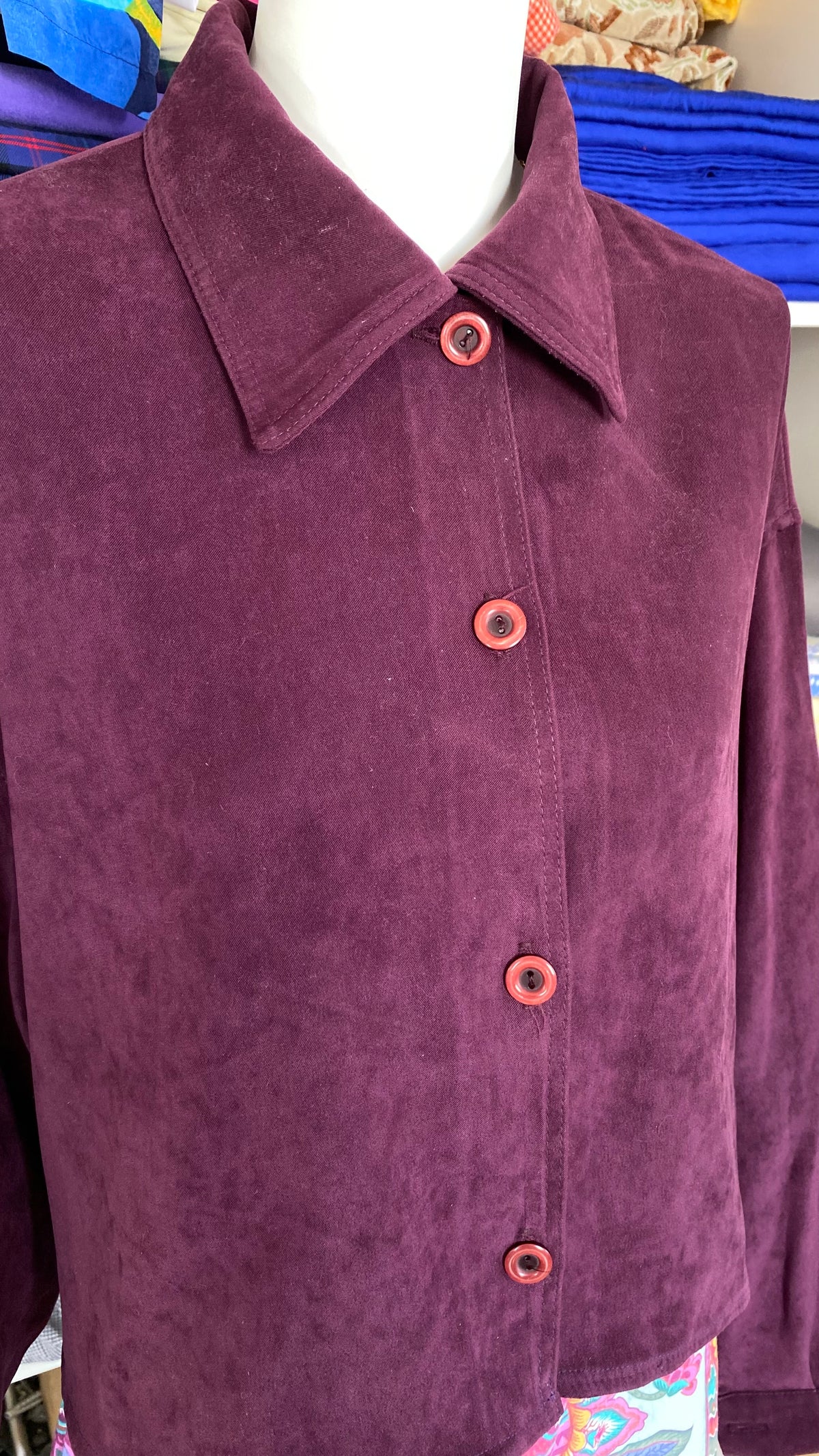 Cropped Jacket • T. 40 à 46 • Surchemise courte violette
