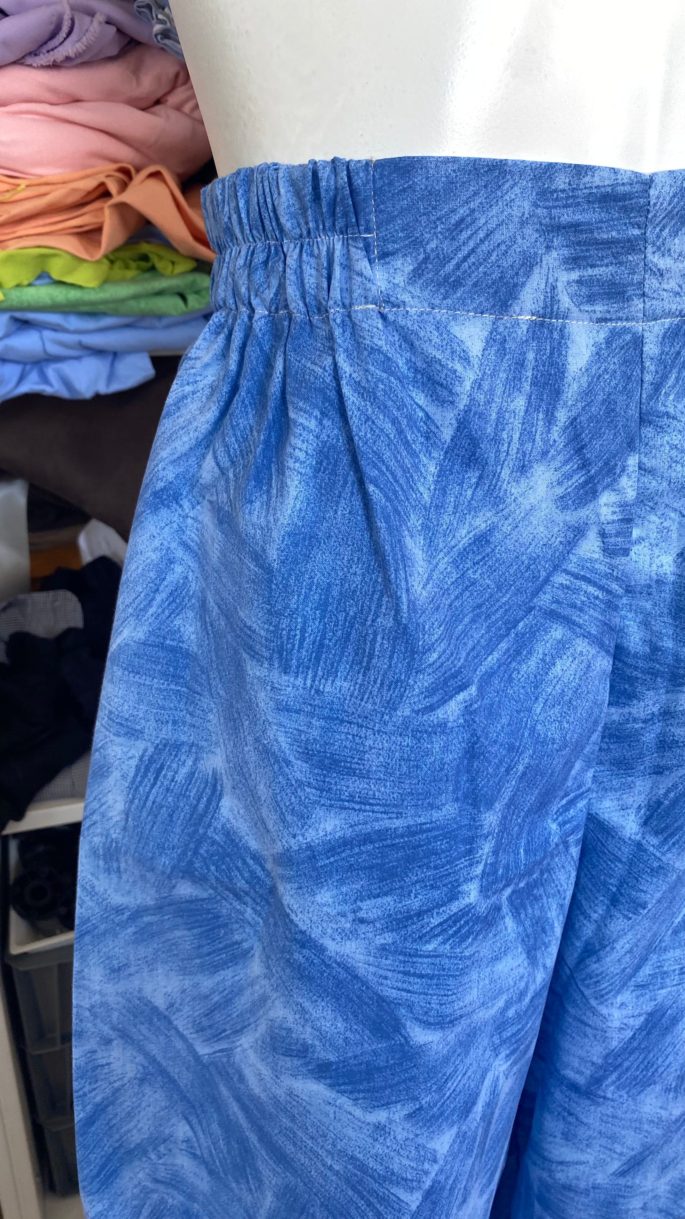 Pants • Taille XS/S, M & L • Pantalon upcyclé tons bleu