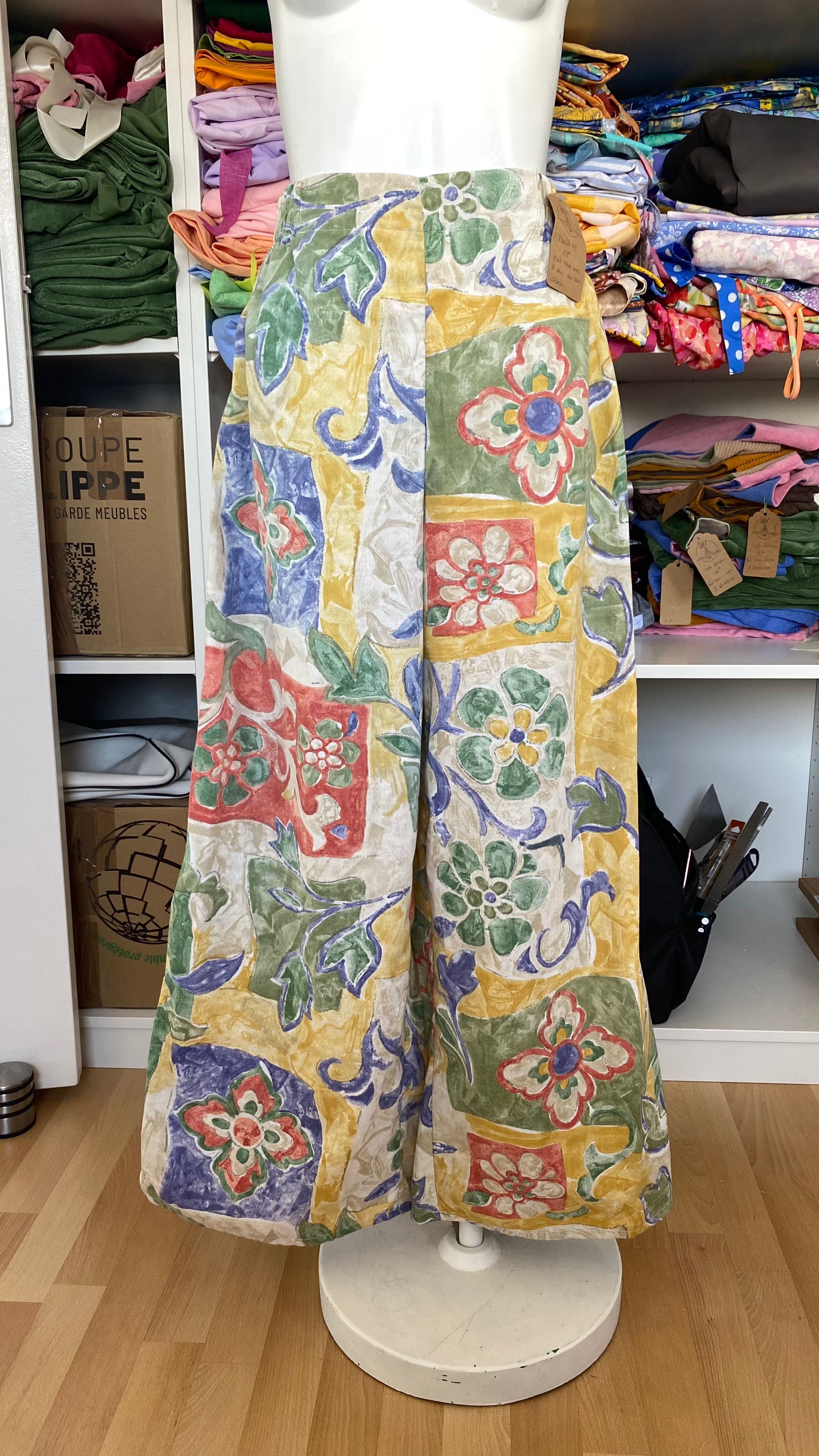 Pants • Taille M • Pantalon upcyclé bariolé